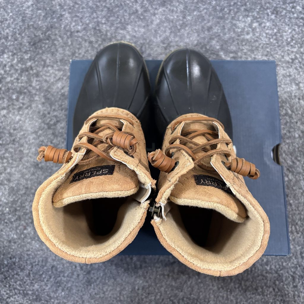 Sperry Women's 7M Beige Saltwater Waterproof Duck Boots NIB - Picture 11 of 13